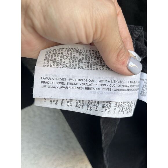 Zara Rhinestone Fringe Denim Dress - Size Small - Picture 11 of 11